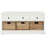 Meubles de rangement en bois de pin blanc