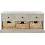 Meubles de rangement en bois de pin gris