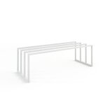 Meuble de rangement à chaussures en acier blanc, 80 x 30 cm Meuble de rangement à chaussures en acier blanc, 80 x 30 cm