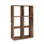 Meuble de rangement cube , bois antique 72 x 107. 8cm