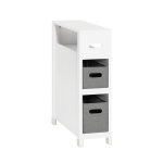 Meuble de rangement effet bois blanc Meuble de rangement effet bois blanc