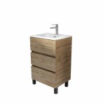 Meuble de salle de bains en bois marron 41x51x83cm