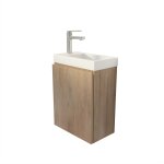 Meuble de salle de bains en bois marron - 50x40 cm