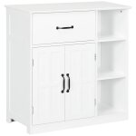 Meuble salle de bain double porte bois d'ingénierie blanc Meuble salle de bain double porte bois d'ingénierie blanc