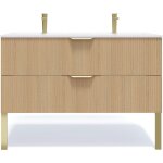 Meuble salle de bain double vasque 120cm 2 tiroirs cannel