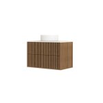 Meuble de salle de bains effet bois marron 45x60x64cm