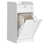 Meuble de salle de bain haut panier à linge blanc nuage Meuble de salle de bain haut panier à linge blanc nuage