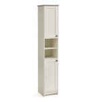 Meuble de salle de bain haut rglables 30 x 30 x 170 cm blanc