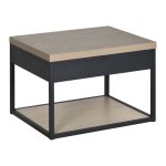 Meuble de salle de bain en mtal et bois avec plan 60 cm will