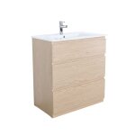 Meuble simple vasque 80cm - avec plan vasque cramique
