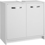 Meuble sous - lavabo spacieux avec capacit de charge de 20 kg blanc