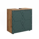 Meuble sous lavabo, vert 60 x 59cm