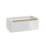 Meuble sous - vasque 1 tiroir stratifiés blanc Meuble sous - vasque 1 tiroir stratifiés blanc