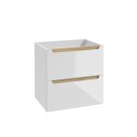 Meuble sous - vasque 2 tiroirs stratifis blanc