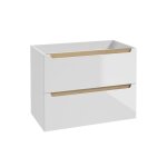 Meuble sous - vasque 2 tiroirs stratifis blanc
