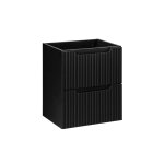 Meuble sous - vasque 2 tiroirs stratifis noir