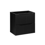 Meuble sous - vasque 2 tiroirs stratifis noir