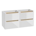 Meuble sous - vasque 4 tiroirs stratifis blanc