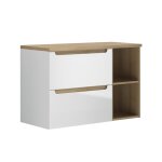 Meuble sous - vasque 90cm stratifis blanc
