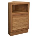 Meuble sous vasque à poser d'angle en teck massif 50 cm Meuble sous vasque à poser d'angle en teck massif 50 cm