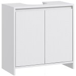 Meuble sous vasque design contemporain 2 portes tagre blanc