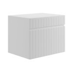 Meuble sous vasque effet bois blanc Meuble sous vasque effet bois blanc