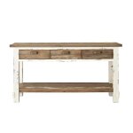 Meuble sous vasque en pin recycl massif