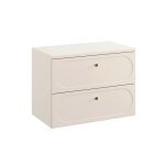 Meuble sous - vasque plan de toilette stratifis beige sable