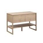 Meuble sous vasque plaqué chêne naturel 120cm Meuble sous vasque plaqué chêne naturel 120cm