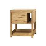 Meuble sous vasque de salle de bain en teck l67cm
