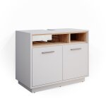 Meuble sous vasque simple 80x64cm, blanc