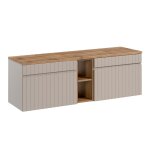 Meuble sous - vasque stratifiés beige Meuble sous - vasque stratifiés beige