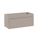 Meuble sous - vasque stratifis beige