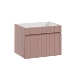 Meuble sous - vasque stratifiés rose Meuble sous - vasque stratifiés rose