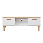 Meuble tv 120 cm stratifis blanc