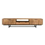 Meuble tv 220 cm bois massif