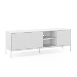 Meuble tv 3 portes couleur blanc