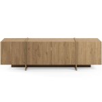 Meuble tv 4 portes dcor chne 180 cm