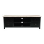 Meuble tv en acajou et teck massif 180 cm Meuble tv en acajou et teck massif 180 cm