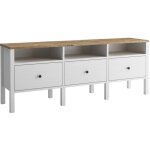 Meuble tv en agglomer bruno 3 portes