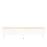 Meuble tv en bois 1 porte 2 tiroirs l180cm - blanc Meuble tv en bois 1 porte 2 tiroirs l180cm - blanc