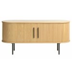 Meuble tv en bois 56x120cm malik naturel 120x40x56cm