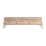 Meuble tv en bois de frêne brun clair, 170x40x50 cm Meuble tv en bois de frêne brun clair, 170x40x50 cm