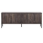 Meuble tv en bois de frêne expresso 150 cm Meuble tv en bois de frêne expresso 150 cm