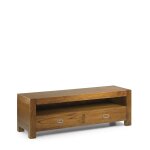 Meuble tv en bois marron l 130 cm