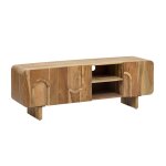 Meuble tv en bois marron 160 cm