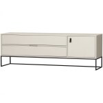 Meuble tv en bois de pin gris l180 Meuble tv en bois de pin gris l180
