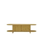 Meuble tv en bois de sapin naturel, 150 cm Meuble tv en bois de sapin naturel, 150 cm
