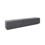 Meuble tv effet bois ardoise 244x44 cm