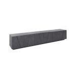Meuble tv effet bois ardoise 244x44h46 cm